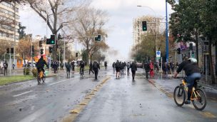 Al menos 19 detenidos por disturbios en cercanías del Parque O'Higgins