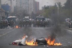 Carabineros reportó 6 detenidos en incidentes por el 11 de septiembre