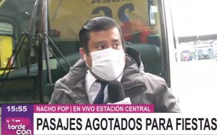 Nacho Pop protagonizó una tensa discusión con el chofer de un bus de la Seremi de Salud