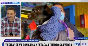 La emoción de José Antonio Neme con familia que realiza viaje con mascota