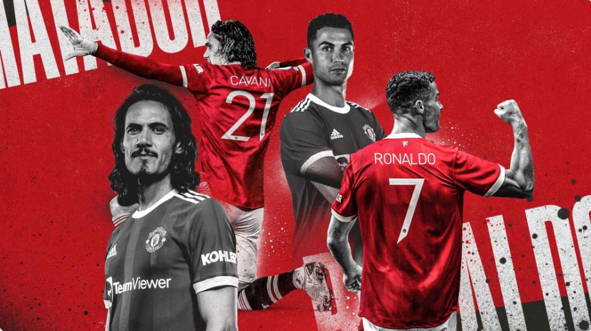 Cristiano Ronaldo le arrebata el mítico “7” del Manchester U. a Cavani