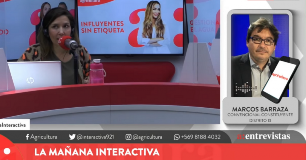 Marcos Barraza afirma que situación de Rojas Vade daña la credibilidad de la CC y “da argumentos fáciles y gratuitos a sectores que quieren que la convención no prospere”