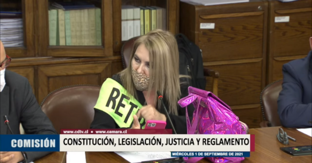 Pamela Jiles entregó su voto a favor del cuarto retiro a través de una “paya chilena”