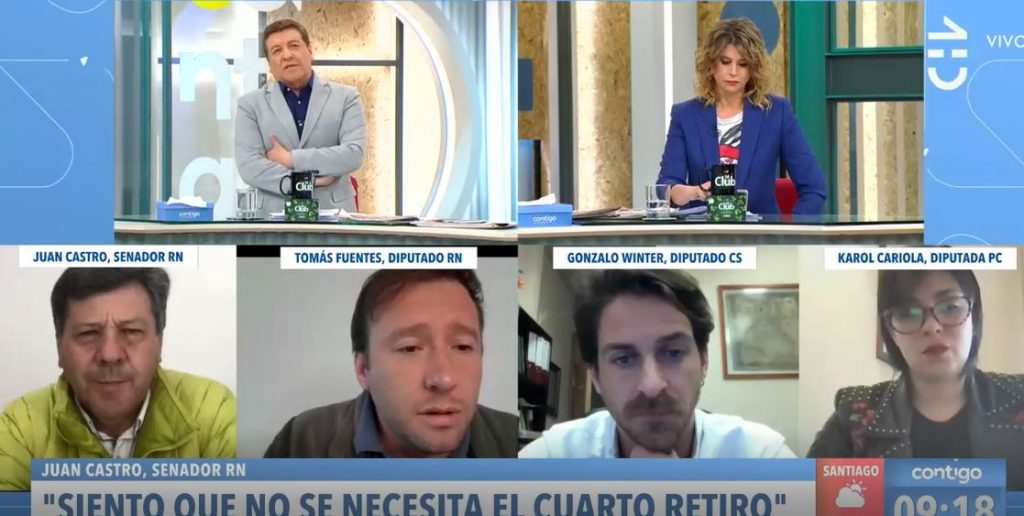 “Yo tengo más calle que usted”: JC Rodríguez tuvo tenso enfrentamiento con Tomás Fuentes (RN) por el cuarto retiro