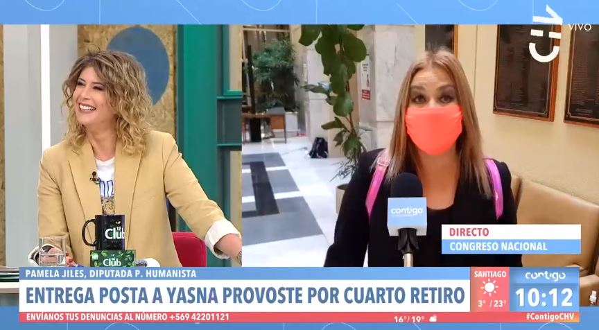 “El Sichel bueno…”: La broma de Pamela Jiles que sacó risas a Maca Pizarro en referencia a su pareja