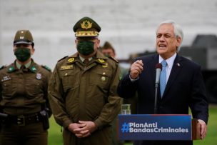 Presidente Piñera anuncia nuevo plan antibandas, armas y narcotráfico