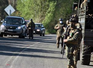 FOTOS | Militares apoyan en controles en Padre las Casas, Región de La Araucanía