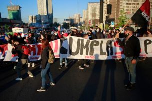 18-O: Manifestantes cortan el tránsito en distintos puntos de la capital