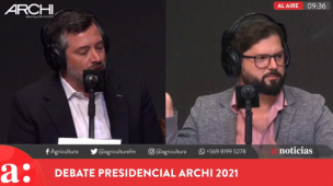 Debate Archi 2021 | Boric y Sichel se enfrentan en tensa discusión: 