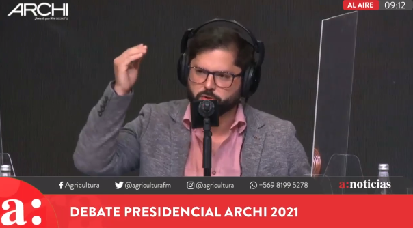 Debate presidencial Archi 2021: Gabriel Boric sobre el rol del PC: “Acá el candidato presidencial soy yo, no Daniel Jadue”