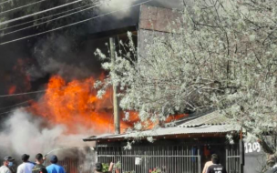 Incendio en Pudahuel termina con una persona fallecida