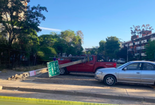 Alcaldesa Emilia Ríos por camión que derribó siete postes en Villa Olímpica: 