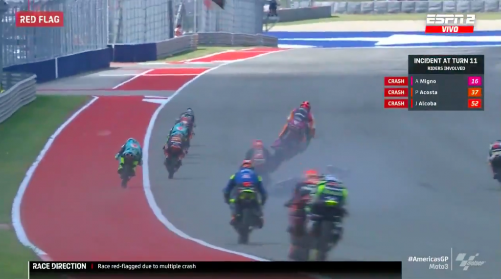 [Video] El espectacular accidente en el Moto GP que genera críticas entre los pilotos: “Pudo costar muchas vidas”