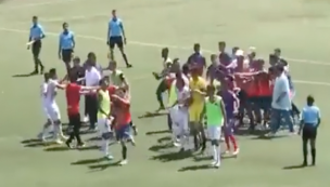 [Video] Bochorno en Colombia: partido en torneo juvenil termina en batalla campal