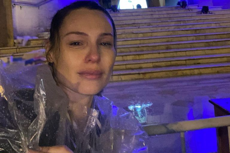 Las desconsoladas lágrimas de Pampita tras peregrinar a la Basílica de Luján para cumplir manda