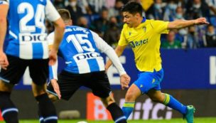 Tomás Alarcón fue titular en la derrota del Cádiz ante el Espanyol