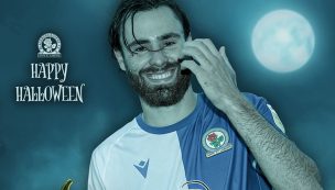 ¡De miedo! En el Blackburn se aprovecharon de Halloween para destacar la marca goleadora de Ben Brereton