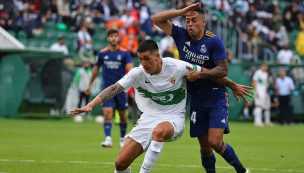 Enzo Roco no pudo evitar la derrota del Elche ante el Real Madrid