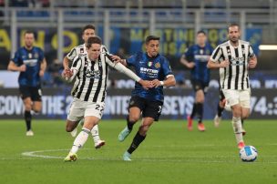 Alexis Sánchez estuvo presente en empate entre el Inter y la Juventus en el clásico italiano