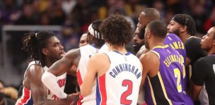 [Video] Otra vez la NBA: partido entre Lakers y Pistons termina con jugador ensangrentado y Lebron expulsado