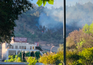 Se reporta incendio en el Cerro San Cristóbal