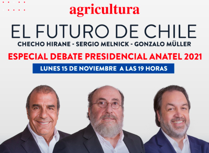 Checho Hirane, Sergio Melnick y Gonzalo Müller analizarán el debate presidencial Anatel en “El Futuro de Chile”