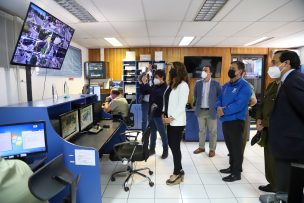 Subsecretaria de Prevención del Delito y alcalde de San Fernando constatan operaciones de nuevas cámaras de televigilancia