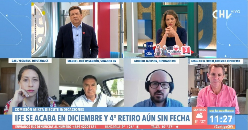 “Nos tiene inquieto”: El llamado de atención de JC Rodríguez al senador Ossandón por manejar mientras participaba del matinal