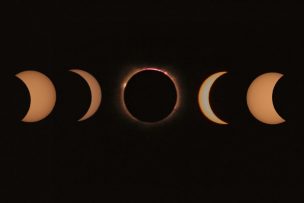 Con cámara doméstica y algoritmo, astrónomos de la Universidad de Antofagasta lograron increíble secuencia del eclipse