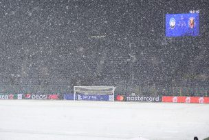 Fuerte nevazón obliga a suspender el duelo entre Atalanta y Villarreal en la Champions