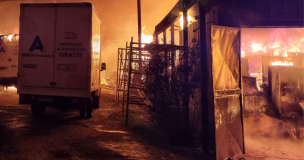 Nuevo ataque incendiario en la macrozona sur: Desconocidos quemaron una casa y dos galpones en Cañete