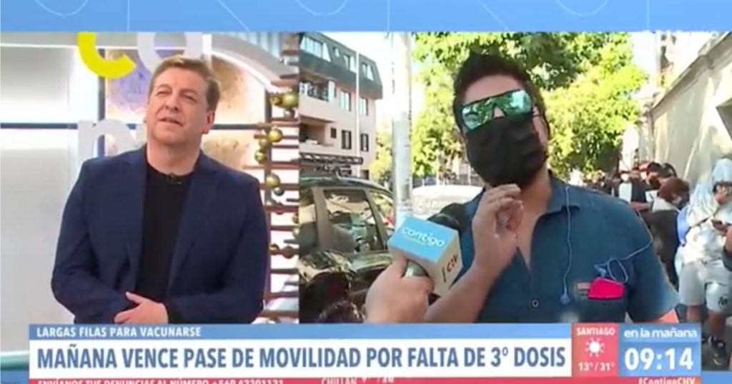 Periodista de CHV protagonizó tenso cruce con supuesto TENS antivacunas: “No podemos avalar las cosas que estás diciendo”