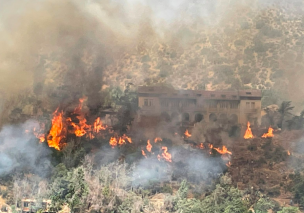 Reportan incendio en comuna de San José de Maipo: Bomberos de toda la RM arribaron a la zona