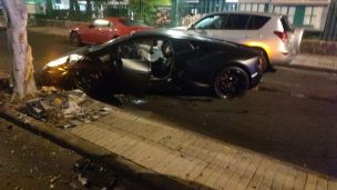 Todo mal para Viera: amigo del jugador de Las Palmas choca su Lamborghini tras derrota de su equipo