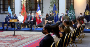 Presidente Piñera encabezó ceremonia de condecoración a los primeros lugares de las Academias de las FF.AA y policiales