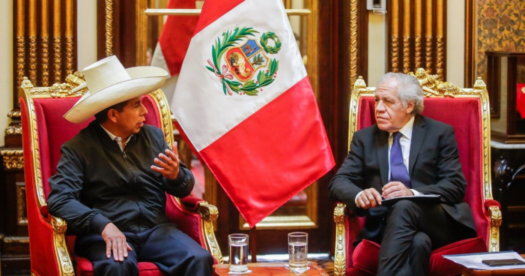 La OEA ensalza el “compromiso” de Castillo para “combatir la corrupción” en Perú