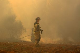 Onemi reporta 45 incendios forestales activos a nivel nacional