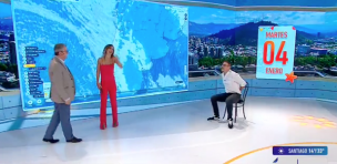 José Antonio Neme y Diana Bolocco protagonizan hilarante momento en pleno reporte de el tiempo