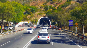 Informan sobre cambios de dirección en Túnel El Melón durante los fines de semana de enero