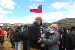 Región de Aysén: Ministro Prokurica coloca la primera piedra del camino Lago Verde-La Tapera