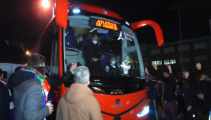 [Video] Otra vez en España: fanáticos de la Real Sociedad apedrean el bus del Atlético de Madrid