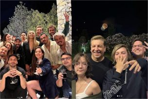 ¡Con toda la familia!: Julio César Rodríguez celebró en grande la llegada del año nuevo