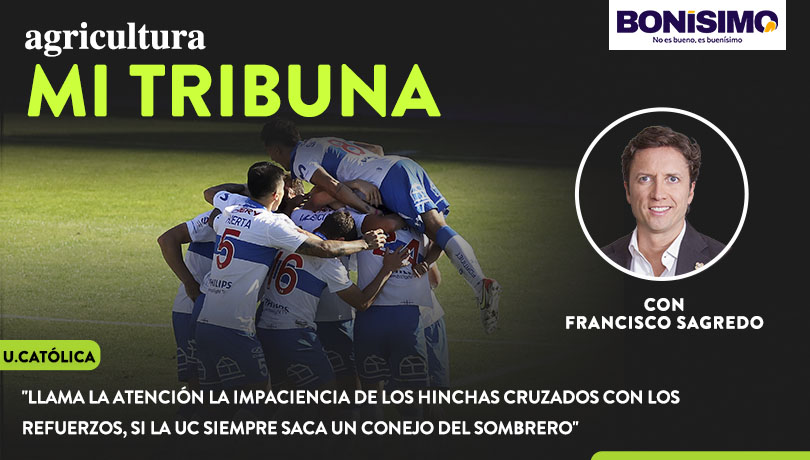 [Video] Columna de Francisco Sagredo: “Llama la atención la impaciencia de los hinchas cruzados con los refuerzos, si la UC siempre saca un conejo del sombrero”