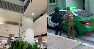 Detienen a sujeto que intentaba robar por el techo de Alto Las Condes