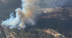 Incendio forestal en Valparaíso: Onemi declara Alerta Roja para la comuna por amenaza a viviendas