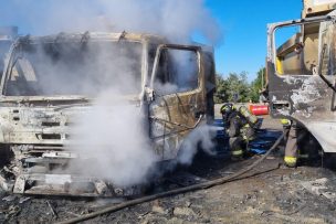 Resistencia Mapuche Lavkenche se adjudica quema de camiones en Los Alamos