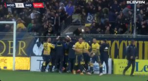 ¡De locos! Arquero le da la victoria al Modena con un gol de arco a arco a los 91'
