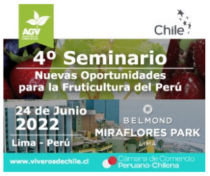 Viveros de Chile realizará cuarto seminario internacional en Perú