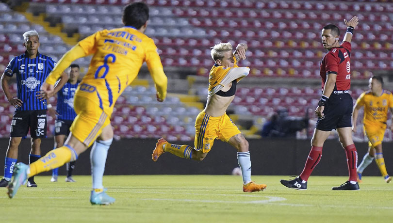 Golazo y expulsión: el agridulce partido de Yeferson Soteldo en Tigres