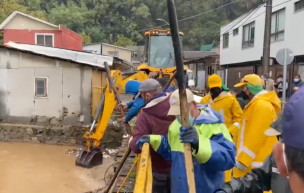 Región del Biobío: Desborde en Tomé deja 12 familias damnificadas